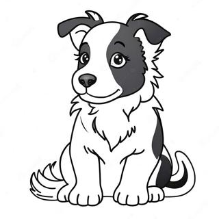 Pagina Para Colorear De Cachorro Border Collie 43802-36436