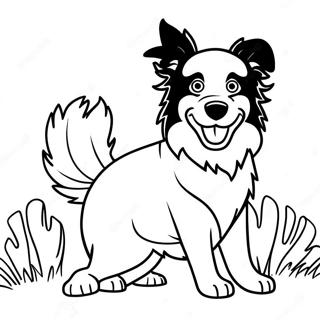 Pagina Para Colorear De Border Collie Jugueton 43803-36439