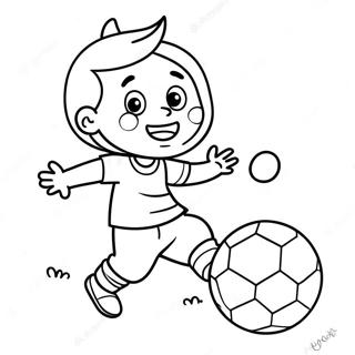 Pagina Para Colorear De Un Hijo Feliz Jugando Con Una Pelota 43813-36451