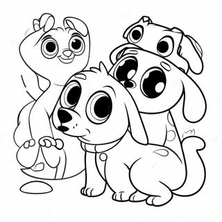 Pagina Para Colorear De Aventura De Puppy Dog Pals 4381-3534