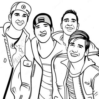 Pagina Para Colorear De Los Miembros De La Banda Big Time Rush 43853-36478