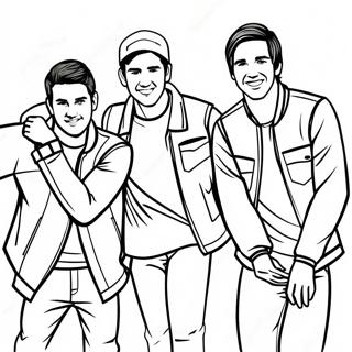 Pagina Para Colorear De Los Miembros De La Banda Big Time Rush 43853-36480