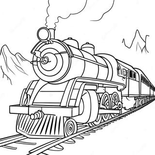 Pagina Para Colorear De La Locomotora Del Polar Express 43872-36502