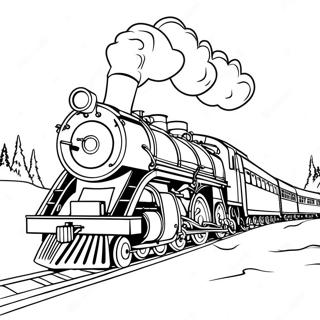 Pagina Para Colorear De La Locomotora Del Polar Express 43872-36504