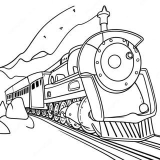 Pagina Para Colorear De Un Tren Del Polar Express Caprichoso 43873-36494