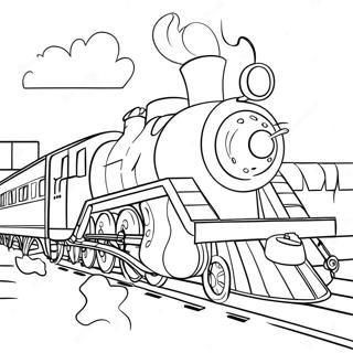 Pagina Para Colorear De Un Tren Del Polar Express Caprichoso 43873-36496