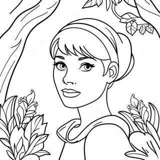 Pagina Para Colorear De Audrey De Los Descendientes En Un Bosque Magico 43883-36508