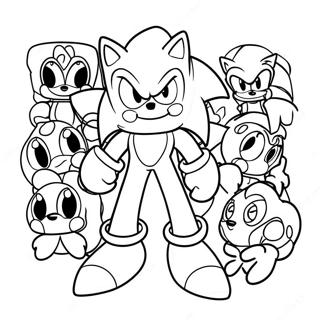 Pagina Para Colorear De Sonic Prime Nine 43942-36551