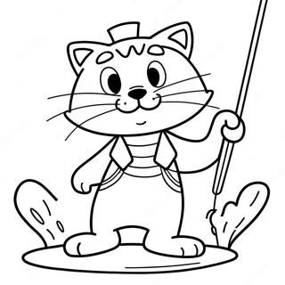 Pagina Para Colorear De Big The Cat En Una Aventura De Pesca 43983-36578