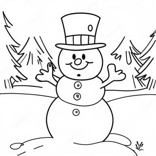 Pagina Para Colorear De Frosty El Muneco De Nieve 44032-36622