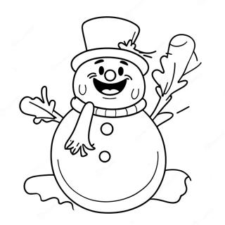 Pagina Para Colorear De Frosty El Muneco De Nieve 44032-36623