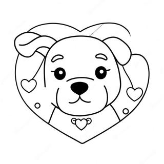 Pagina Para Colorear De San Valentin Para Perros 44082-36667