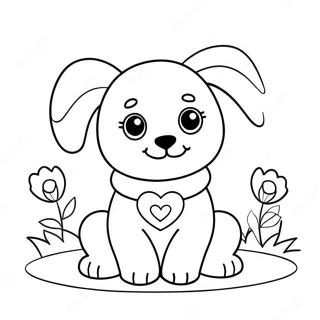 Pagina Para Colorear De San Valentin Para Perros 44082-36668