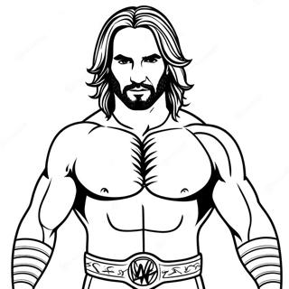 Pagina Para Colorear De Seth Rollins Wwe 44232-36792