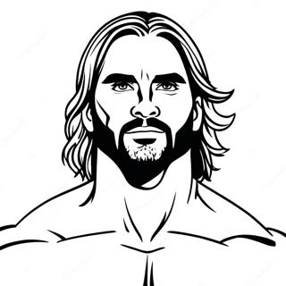 Pagina Para Colorear De Seth Rollins En Accion 44233-36786