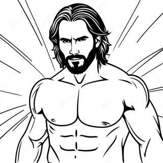 Pagina Para Colorear De Seth Rollins En Accion 44233-36788