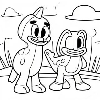 Pagina Para Colorear De La Aventura De Gumby Y Pokey 44303-36842