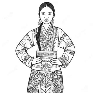 Hmong Páginas Para Colorear