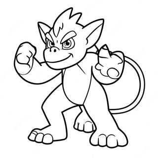 Infernape Páginas Para Colorear