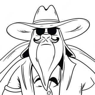 Pagina Para Colorear De Yosemite Sam Con Sombrero De Vaquero 44713-37171