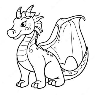 Pagina Para Colorear De Un Dragon Mitico 4471-3596