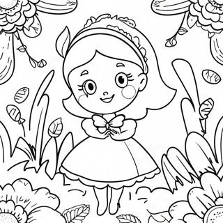 Pagina Para Colorear De Flores De Alicia En El Pais De Las Maravillas 44792-37230