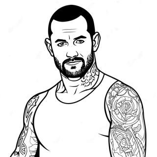 Cm Punk Páginas Para Colorear