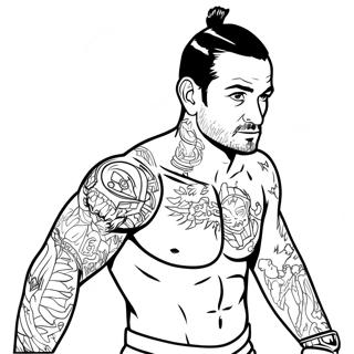 Pagina Para Colorear De Cm Punk 44852-37279