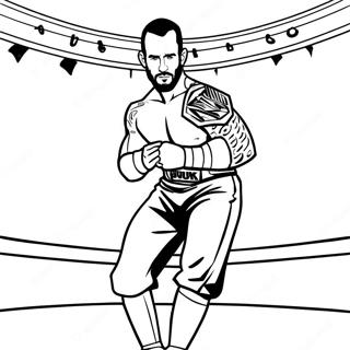 Pagina Para Colorear De Cm Punk En El Ring 44853-37281