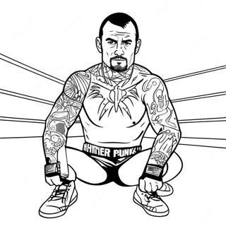 Pagina Para Colorear De Cm Punk En El Ring 44853-37283