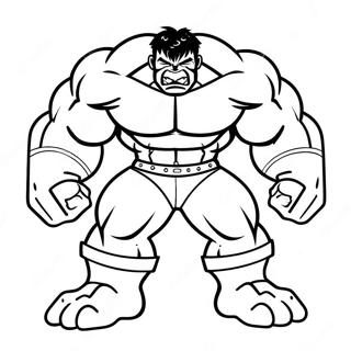 Pagina Para Colorear De Hulk Rojo Feroz En Accion 44903-37315