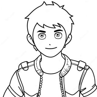 Scott Pilgrim Páginas Para Colorear