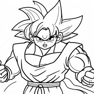 Pagina Para Colorear De Goku Black En Pose De Batalla 4502-3621