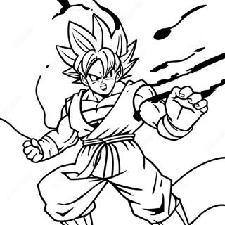 Pagina Para Colorear De Goku Black En Pose De Batalla 4502-3622