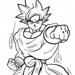 Pagina Para Colorear De Goku Black En Pose De Batalla 4502-3623