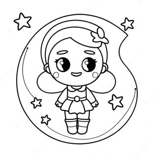 Pagina Para Colorear De Moon Girl Con Estrellas Brillantes 45114-37478