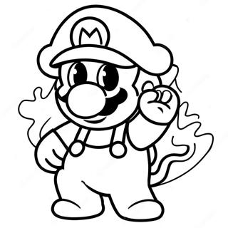 Pagina Para Colorear De Fire Mario 45173-37528