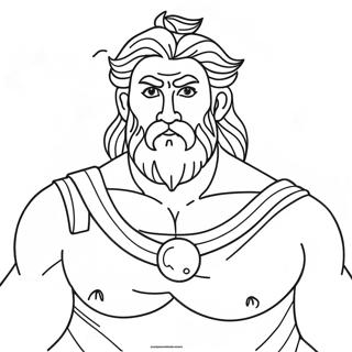 Zeus Páginas Para Colorear