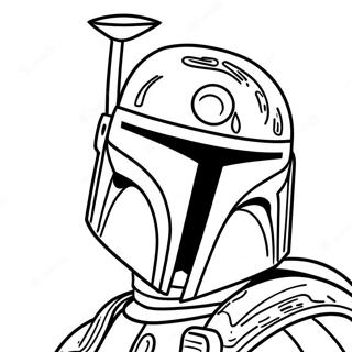 Casco De Boba Fett Páginas Para Colorear