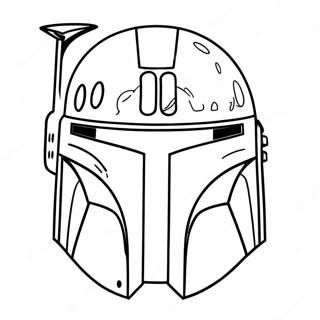 Pagina Para Colorear Del Casco De Boba Fett 45393-37702