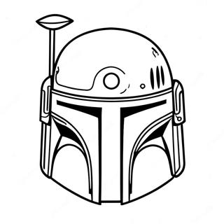 Pagina Para Colorear Del Casco De Boba Fett 45393-37703