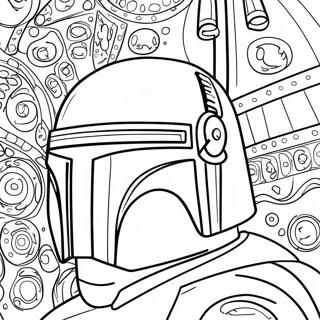 Pagina Para Colorear Del Iconico Casco De Boba Fett 45394-37705