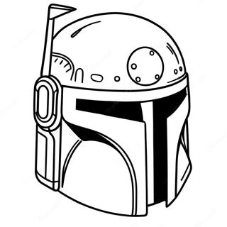 Pagina Para Colorear Del Iconico Casco De Boba Fett 45394-37707