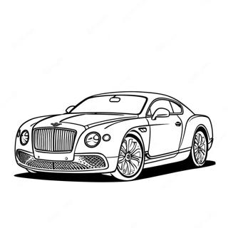 Pagina Para Colorear De Coche Bentley 45493-37775