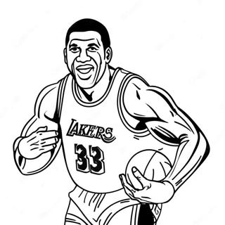 Pagina Para Colorear De Magic Johnson 45503-37779