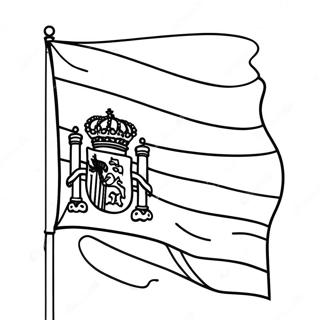 Pagina Para Colorear De La Bandera De Espana 45663-37915