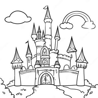 Pagina Para Colorear De Castillo De Fantasia 45703-37951