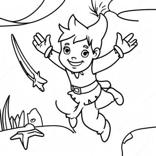 Pagina Para Colorear De La Aventura Con Peter Pan 4572-3677