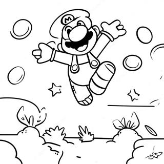 Pagina Para Colorear De Super Mario Saltando Sobre Enemigos 45754-37998