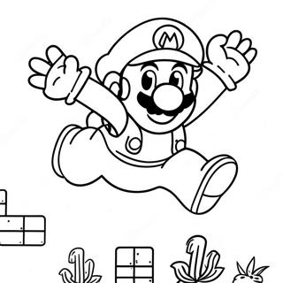 Pagina Para Colorear De Super Mario Saltando Sobre Enemigos 45754-38000